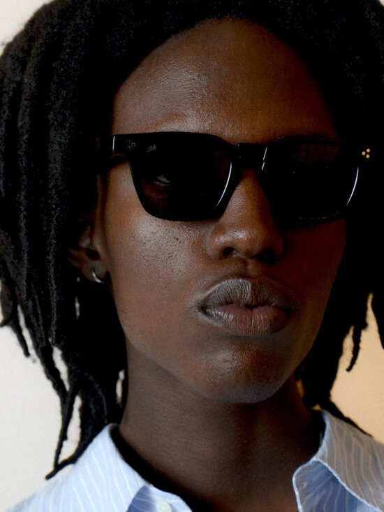 NEW Akila Calipso Sunglasses - Black Acetate Frame / Black Lenses main image 6